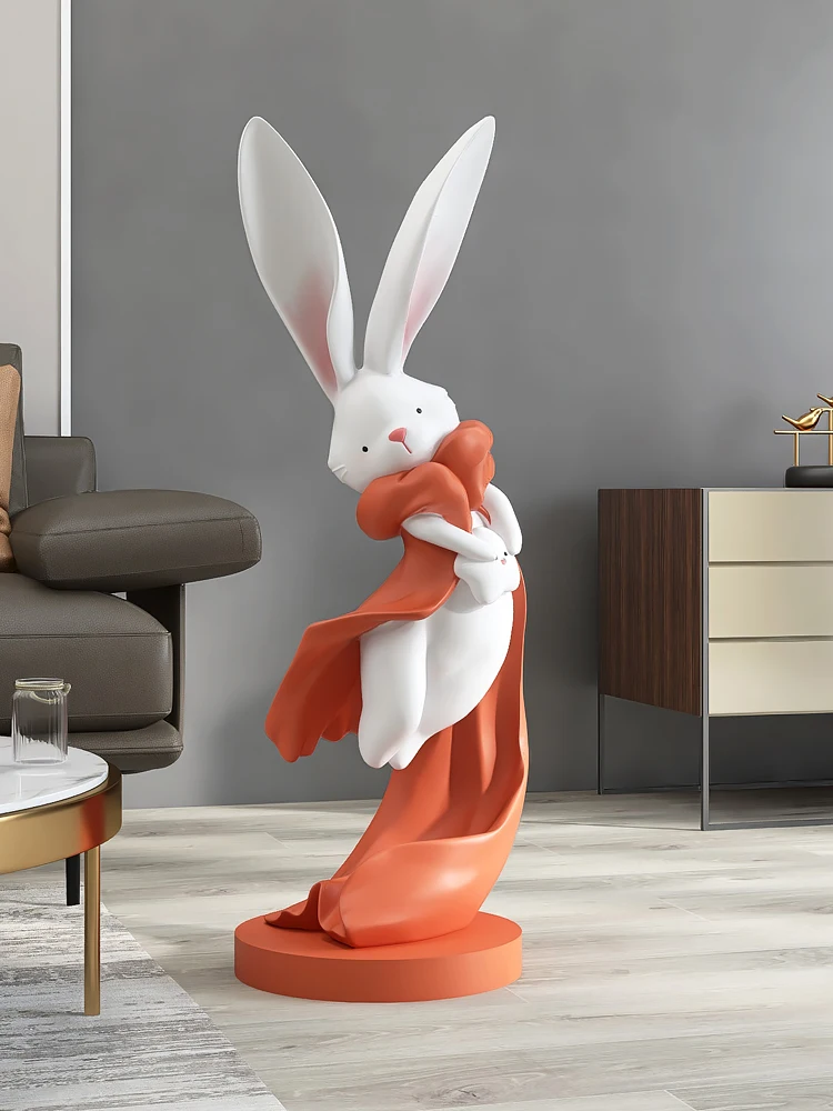 

Light luxury rabbit,welcome, large floor to ceiling ornaments, home furnishings, decorations, TV cabinets, housewarming gifts