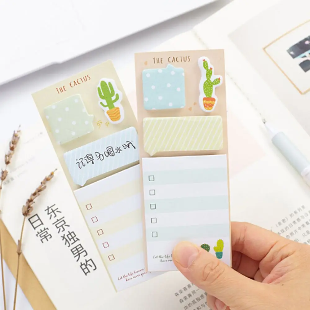Kawaii Paper Sticky Notes Creative Notepad Memo Pads Office School Stationery Adhesive Stickers Posted it Sticky Note Pads