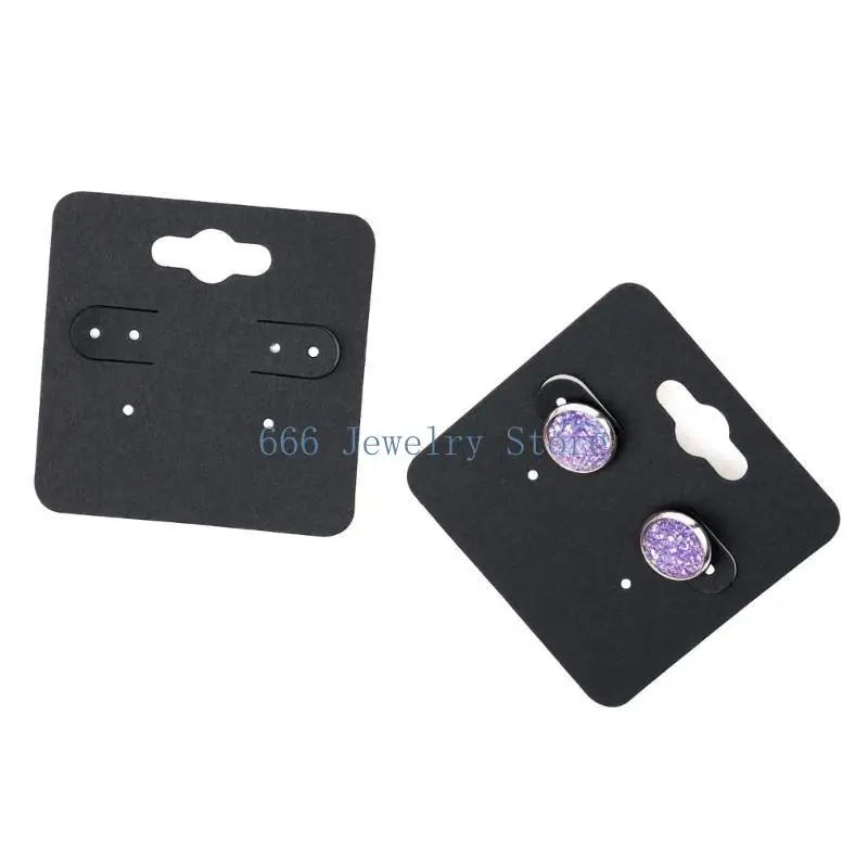 

F2TD 100Pcs Square Earring Display Cards for Adults and Kid Jewelry Packaging Cards