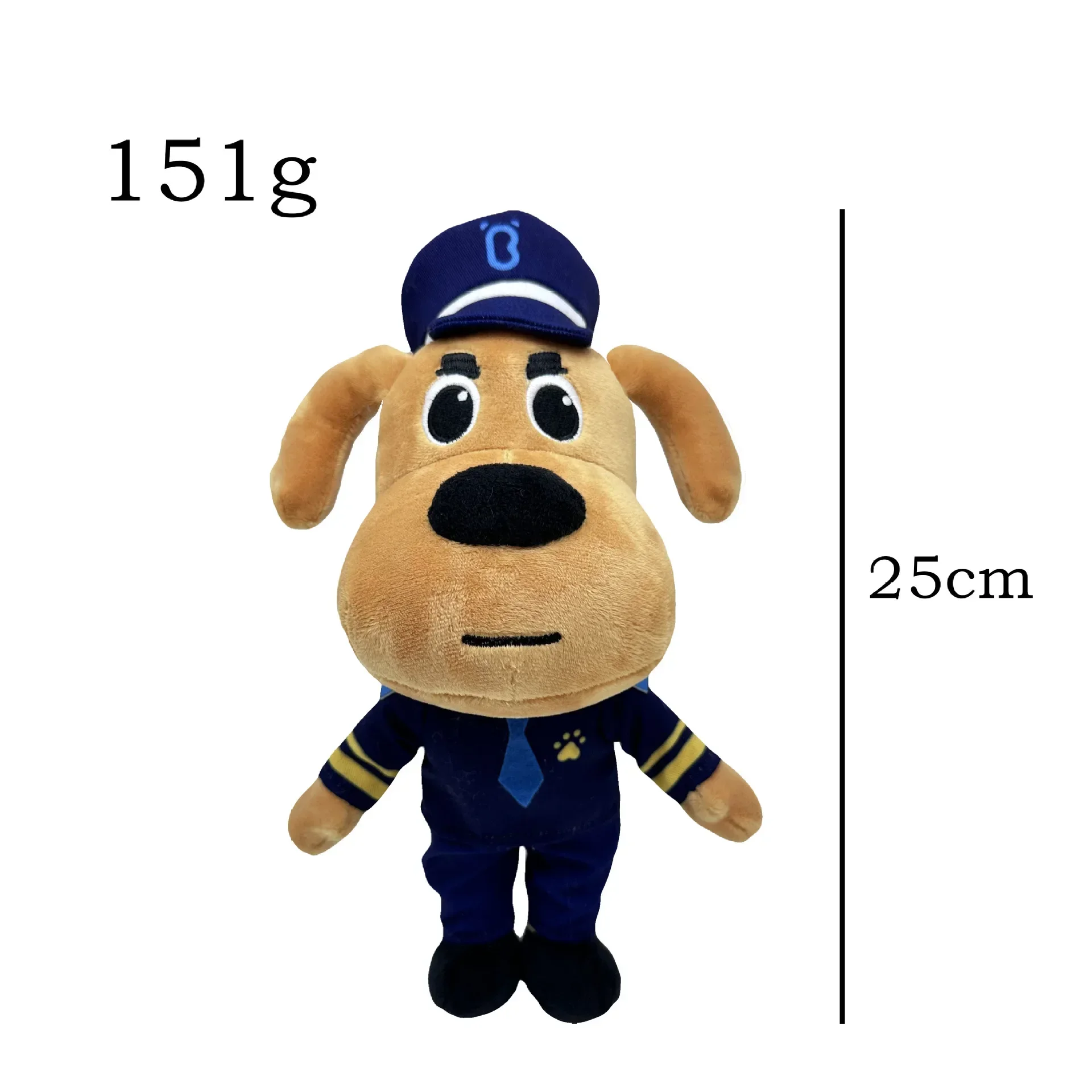 1/3pcs Sheriff Labrador Cane Peluche Sargento di Sicurezza Labrador Lupo Cane Bambola Del Fumetto Delle Ragazze Dei Ragazzi Morbido Peluche Per Bambini Gif