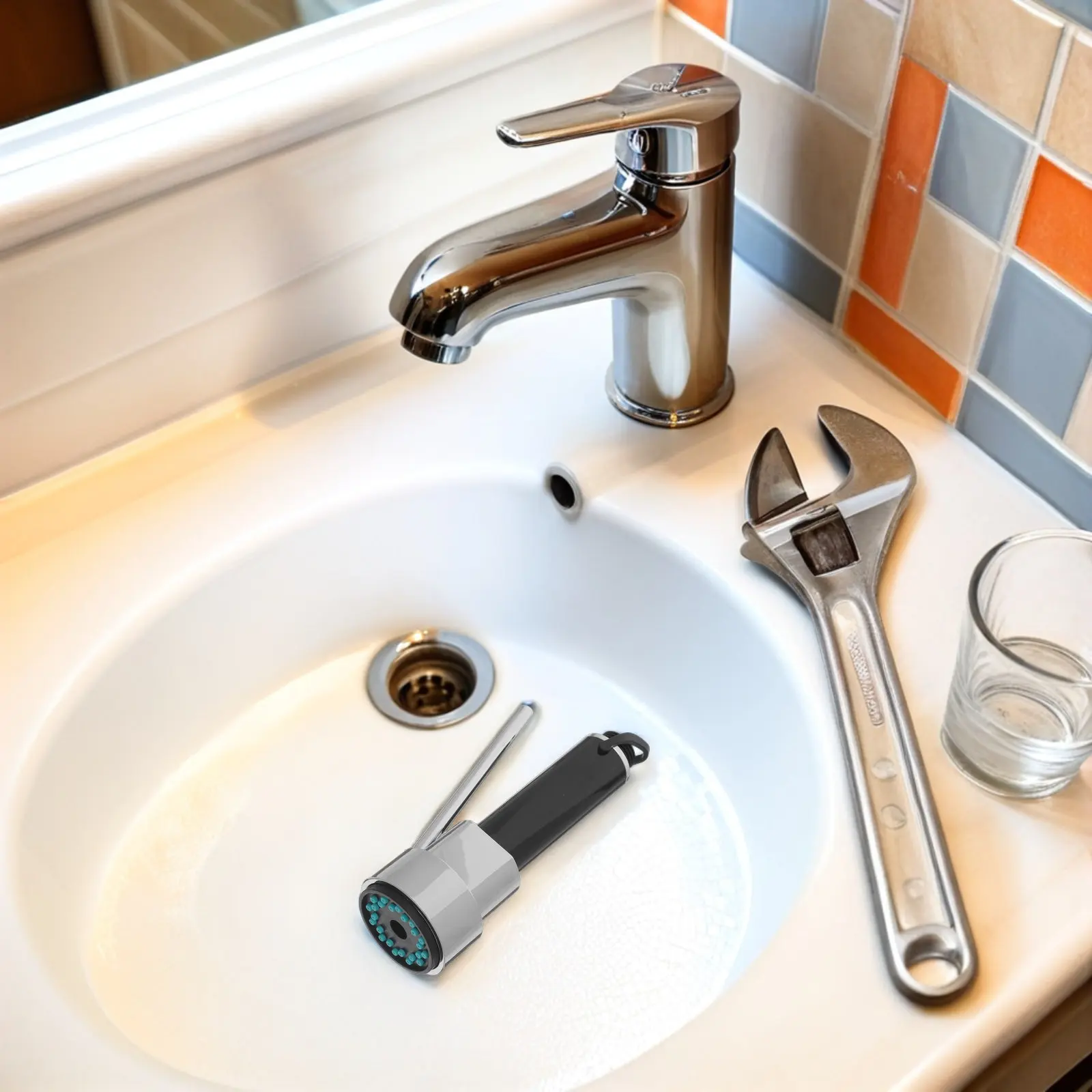 

Pull Out Kitchen Faucet with Spray 360 Rotation High Arc Spout Single Handle Mixer Tap for Sink Deck Mount Modern Design