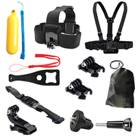 Camera Accessories Kit Strap Mount Headbands Buoyancy Bar for Gopro Hero 12 11 10 9 8 7 6 5 4 Yi 4K SJ4000 EKEN H9 AKASO DBPOWER