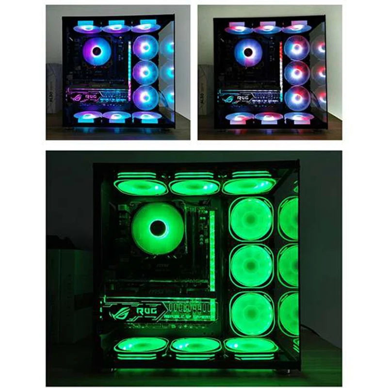 

Optimal COOLMOON Computer RGB Color Light Strip 5V/3PIN Aluminum Chassis Light with Magnetic Multicolor RGB LED Lamp