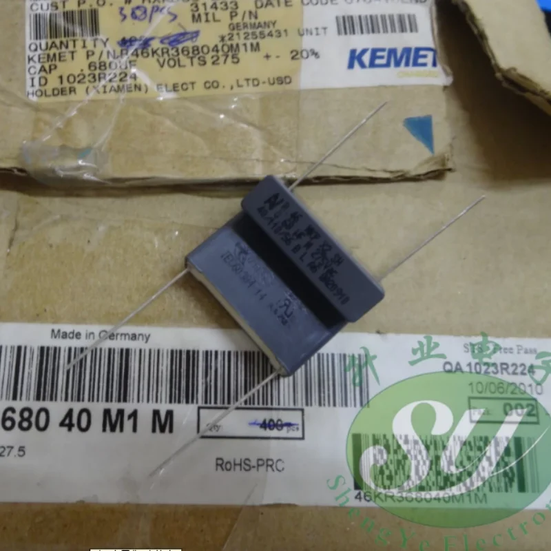 10pcs-100pcs KEMET AV R46 0.68uf/275VAC 680nf u68 684 MKP brand new film capacitor 28MM
