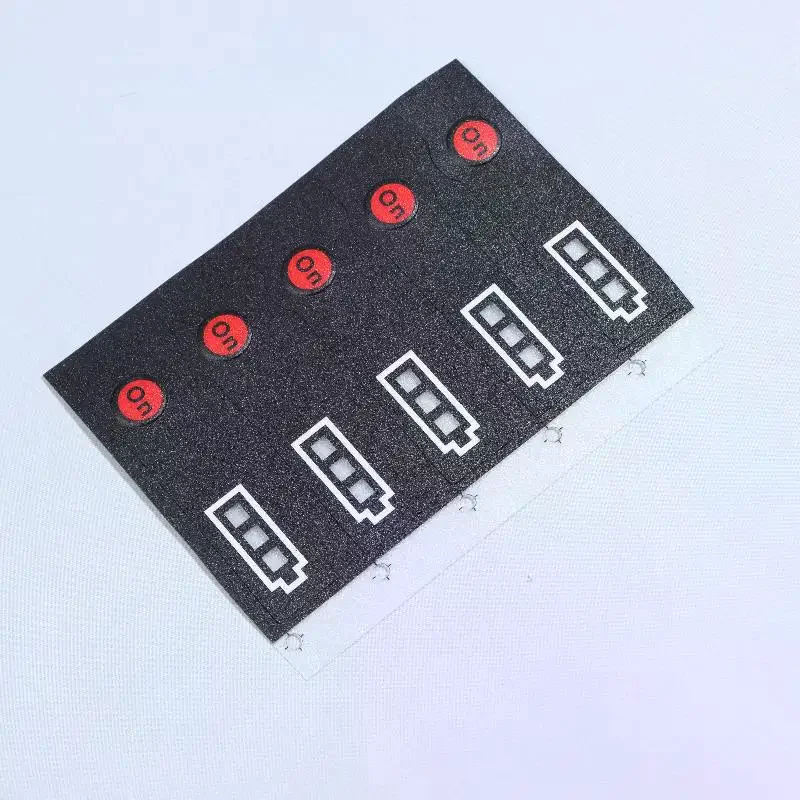 5/10Pcs 14.4V 18V Lithium Battery Case LED Key Sticker Label Tag For Li-ion Battery LED Sticker Label Pack