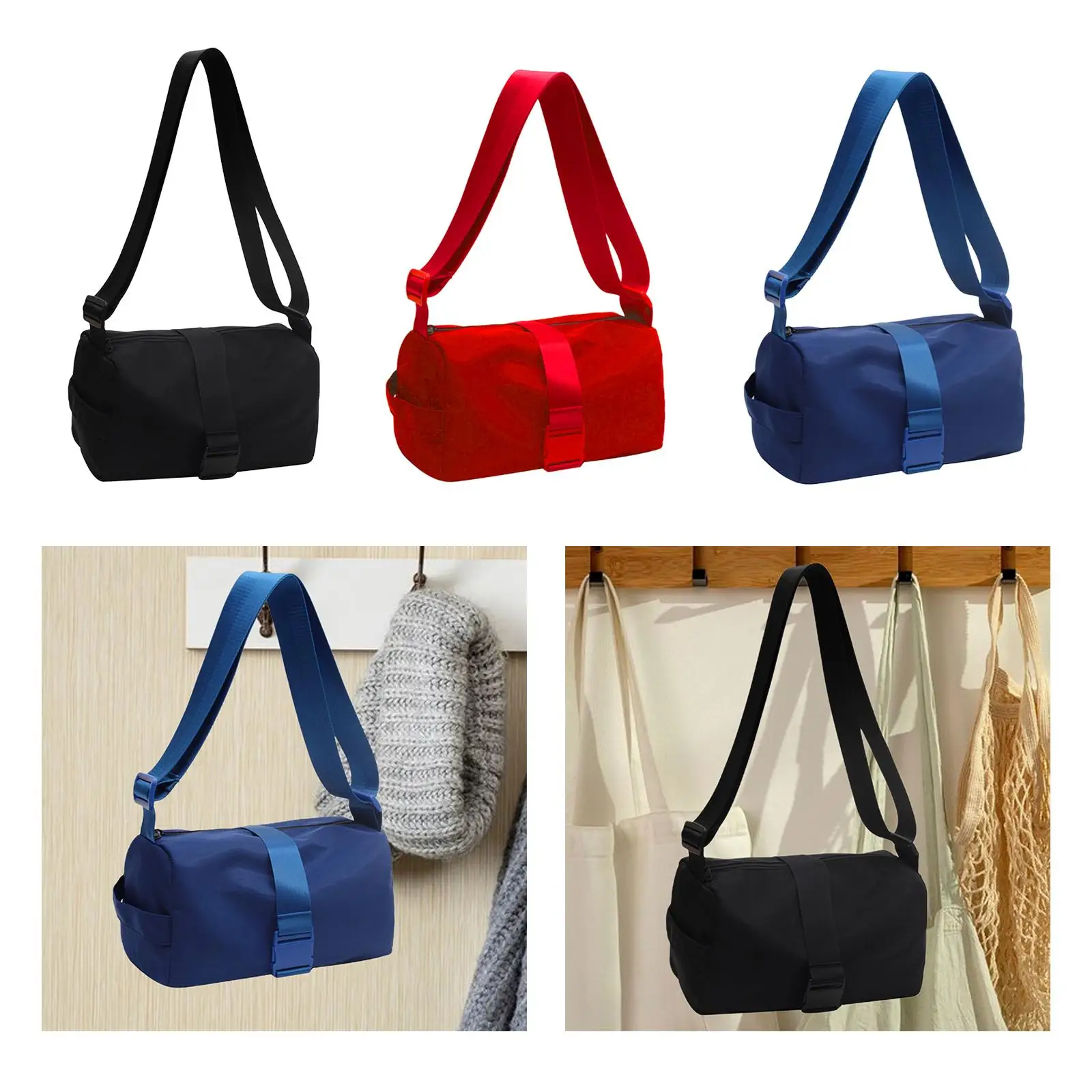 Women Crossbody Bag Gym Bag with Adjustable Shoulder Strap Sports Shoulder Bag for Commuting Beach Camping Fitness Essentials