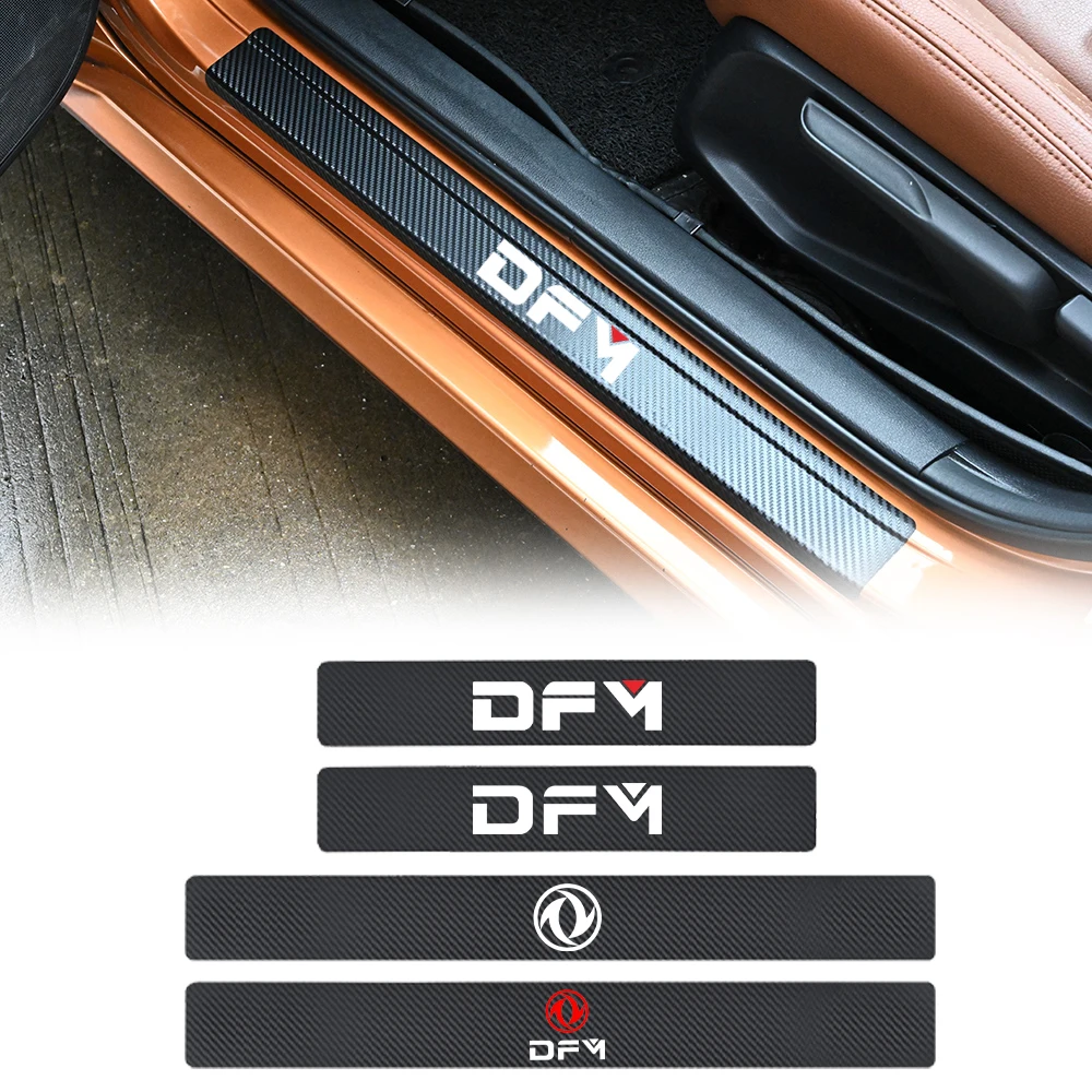 4PCS Car Threshold Bar Door Sill Protective Sticker Welcome Pedal For Dongfeng DFM AX7 H30 S30 DFSK SX5 SX6 AX4 P11 580 A30 AX3