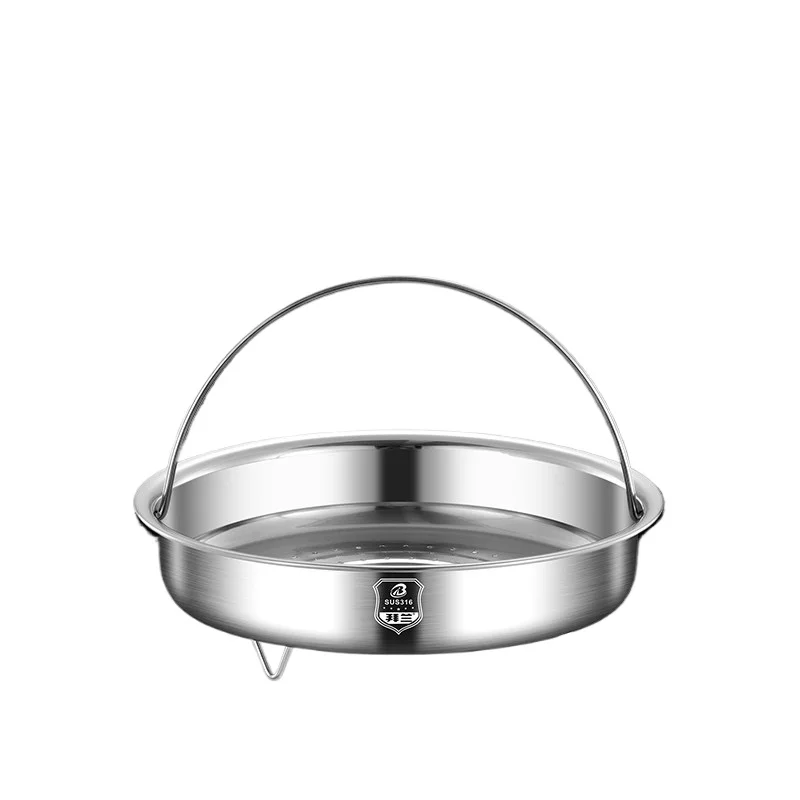 LMM Stainless Steel Steamer with Handle Steamer Plate Household Universal Wok Steamer Drawer