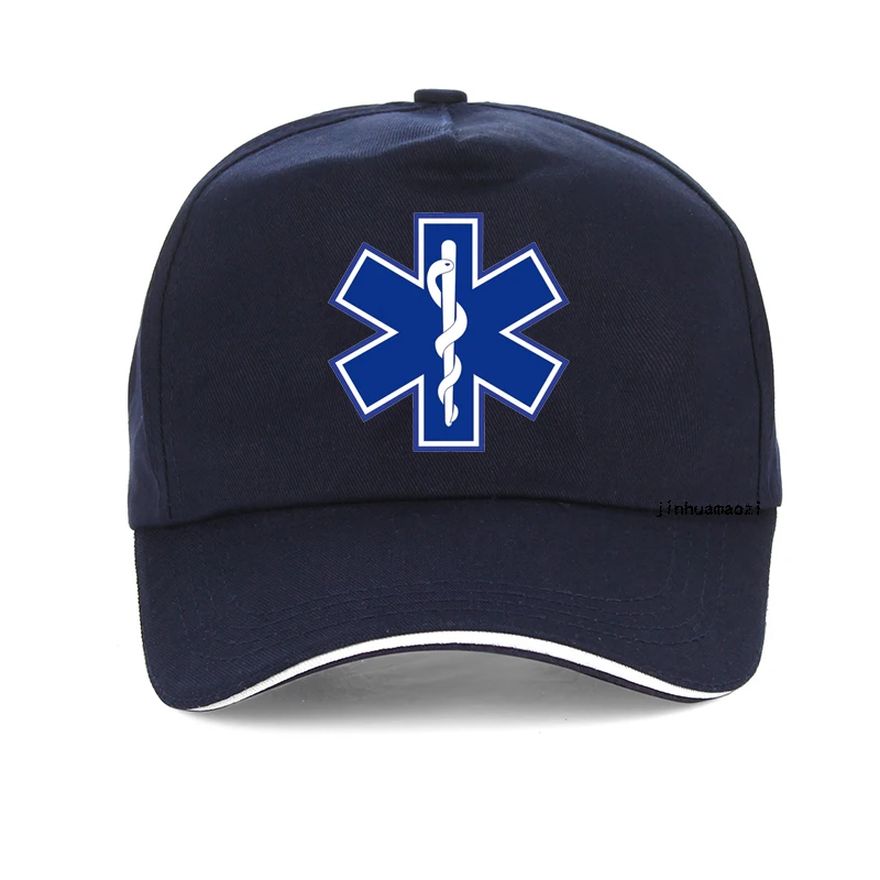 Star of Life Print Hat, EMT Paramedic Emergency Medicine Baseball Cap, Suporte médico profissional chapéus