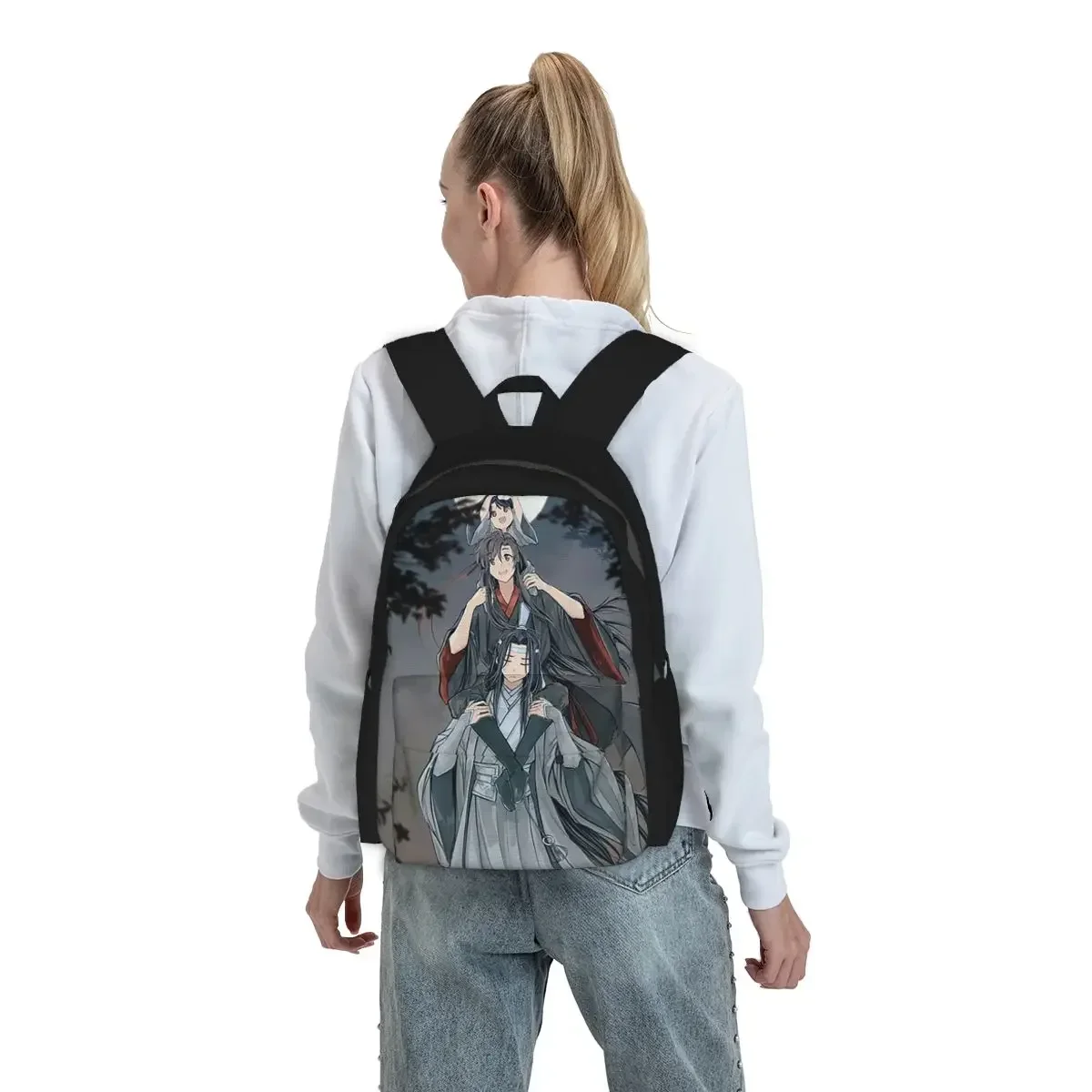 Copia De WangXian The Untamed Mo Dao Zu Shi Backpack Boys Girls BookBag Children School Bag Laptop Shoulder Bags for Men Women