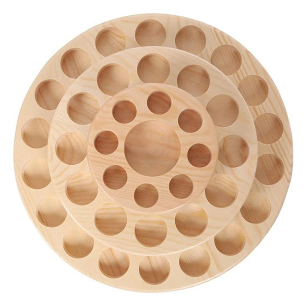 Essential oil wooden box three-layer high-end 3-layer 39 turntable essential oil box