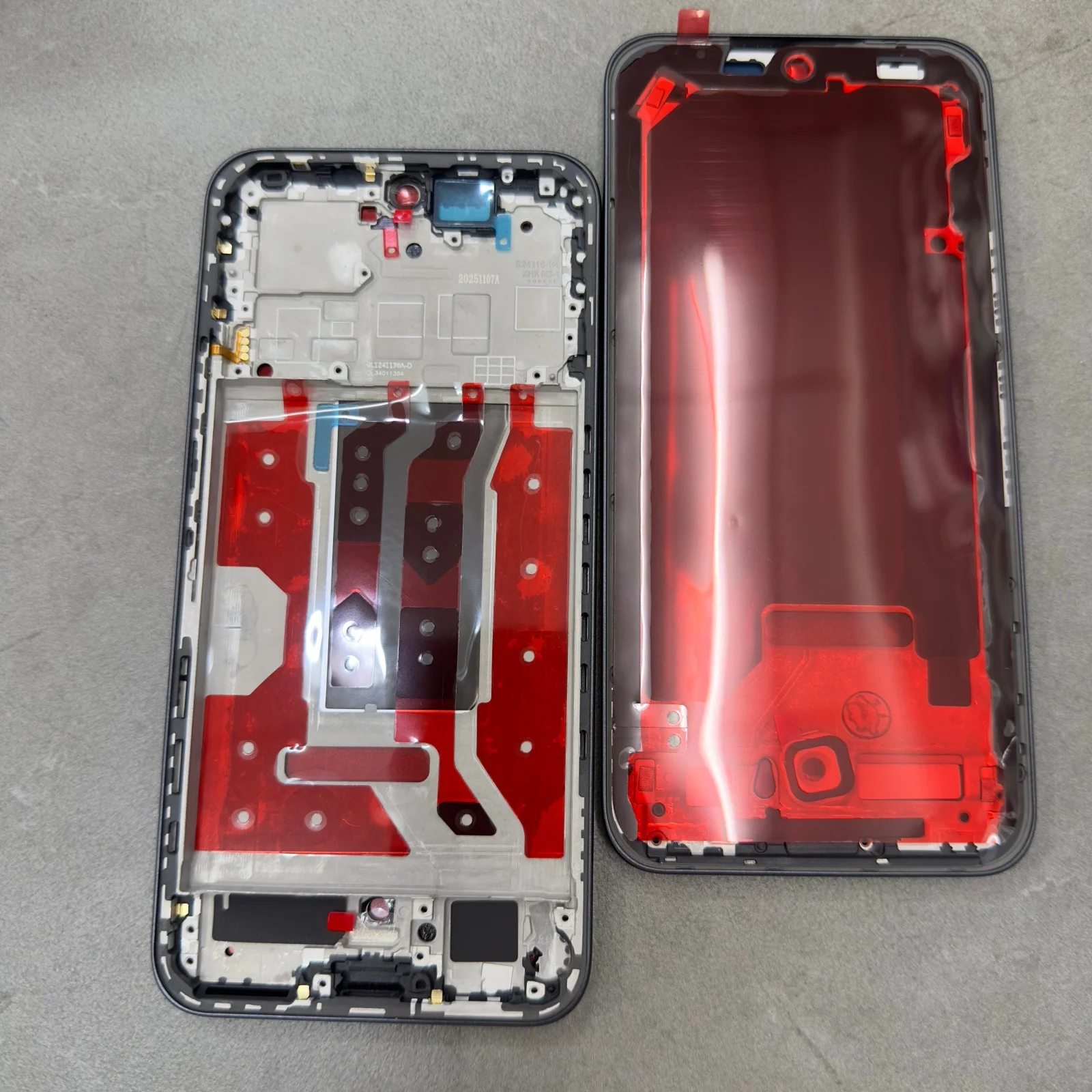 Original Middle Frame For Huawei Honor 400 LCD Frame Front Cover With Volume Flex and Side Button +Tools Replacement image 4