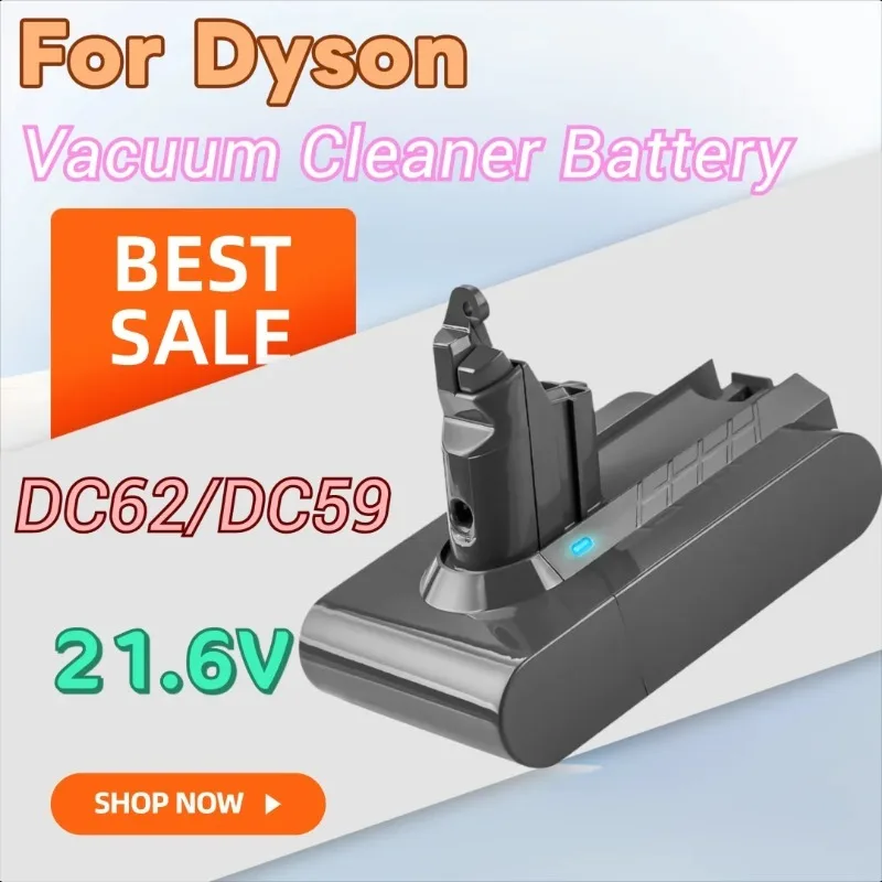 

21.6V Vacuum Cleaner Battery for Dyson V6 Battery DC62/DC59