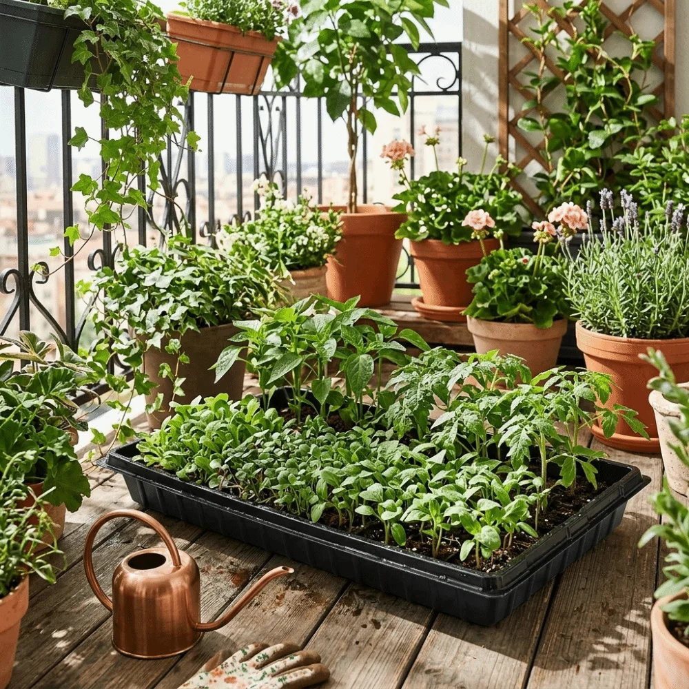 2pcs 54*28cm Seeding Nursery Tray Flower Plant Succulent Germination Tray with Holes Seed Starting Hydroponic Vegetable Tray - view 5