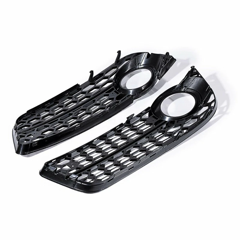 2 Stücke Auto Nebelscheinwerfer Abdeckung Wabengitter Nebelscheinwerfer Grille Grill für Audi A5 B8 Coupe/sportback 2008 2009 2010 2011 – Detail 9