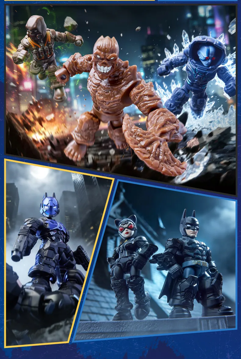Blokees DC Blind Box Batman Arkham Knight Catwoman Mr.Freeze Clayface Zusammengebaute Bausteine Actionfigur Sammler-Spielzeug – Detail 15
