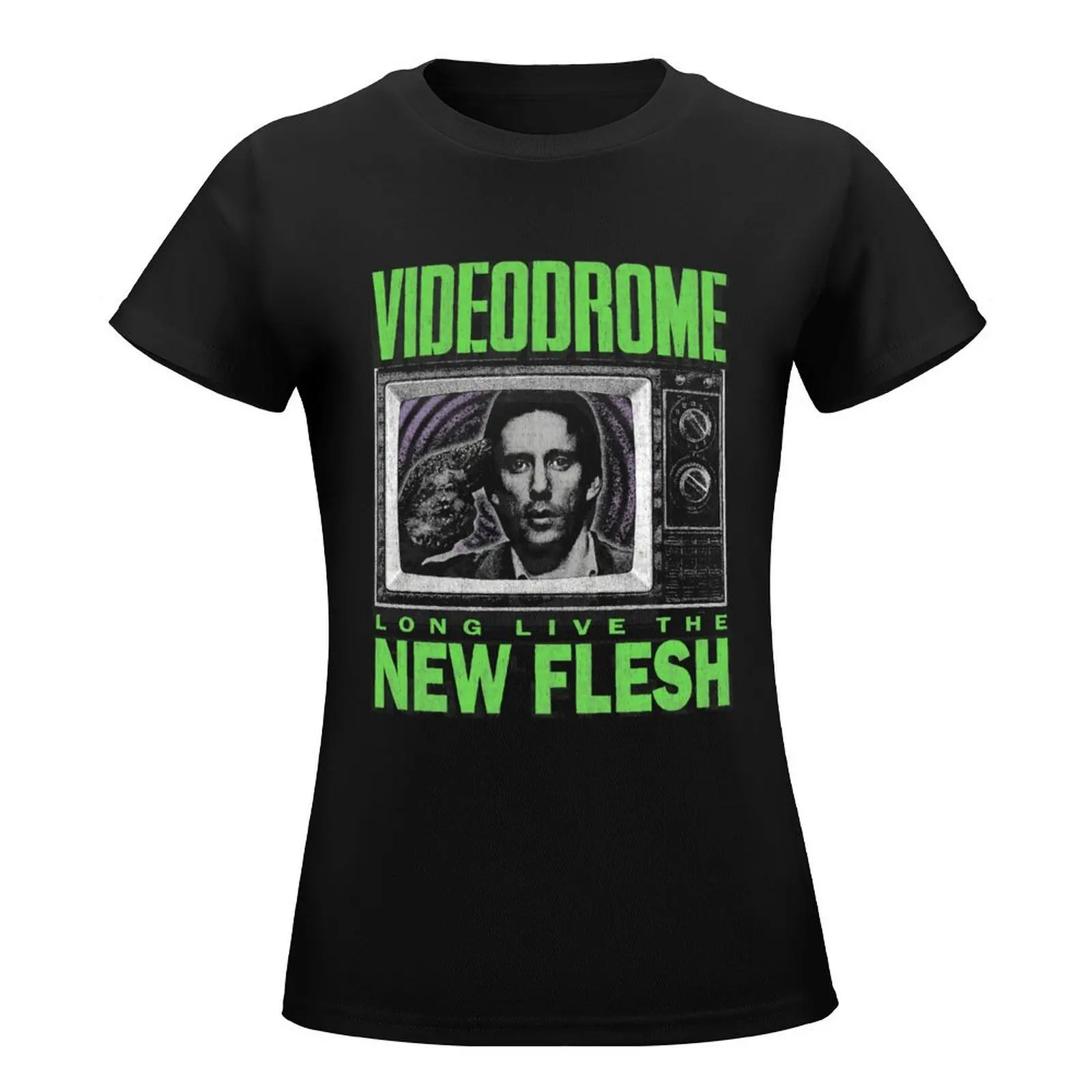 Videodrome T-Shirt korean fashion summer tops summer top funny graphic t-shirts for Women