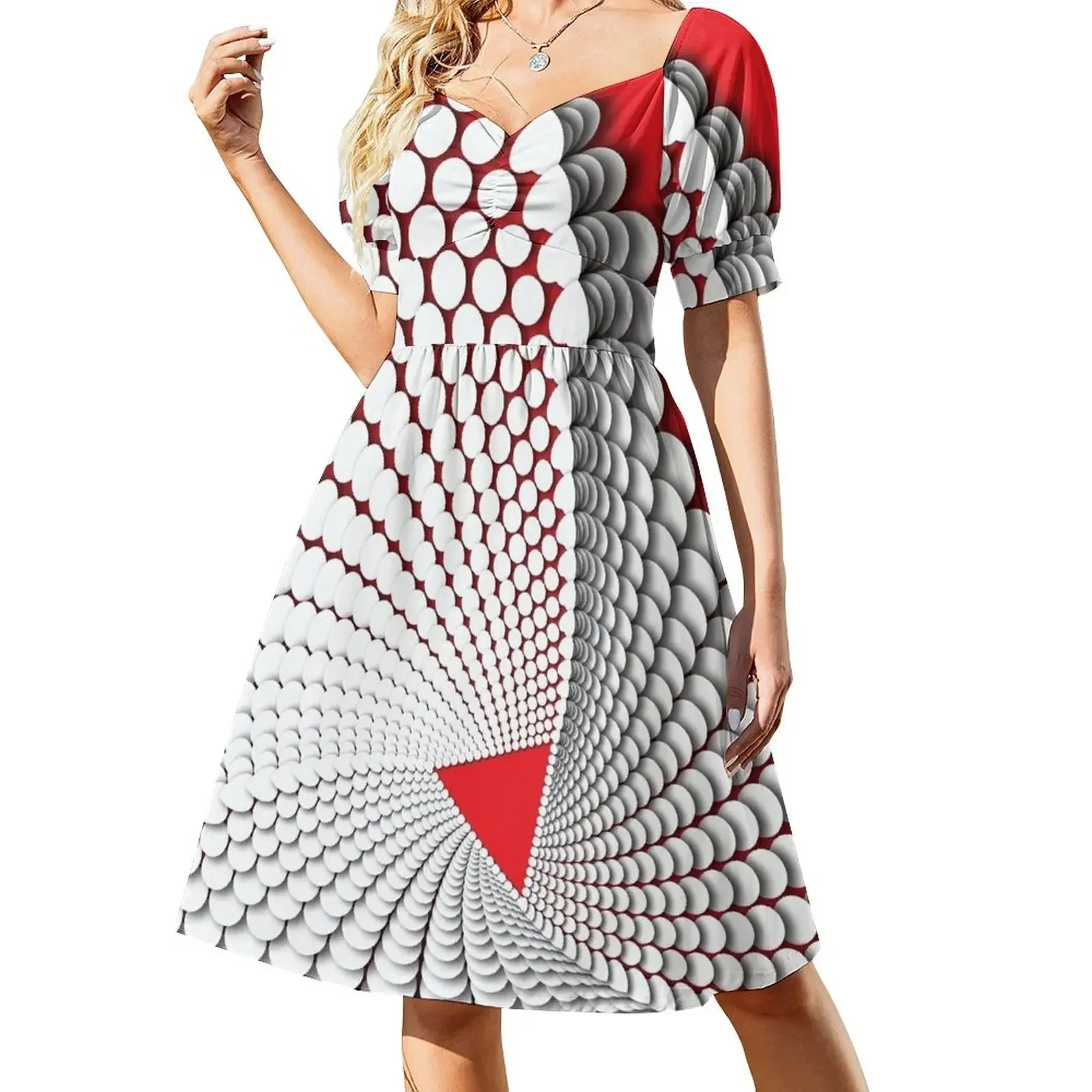 

Pearls Short-Sleeved Dress party dresses women beach dress Dress