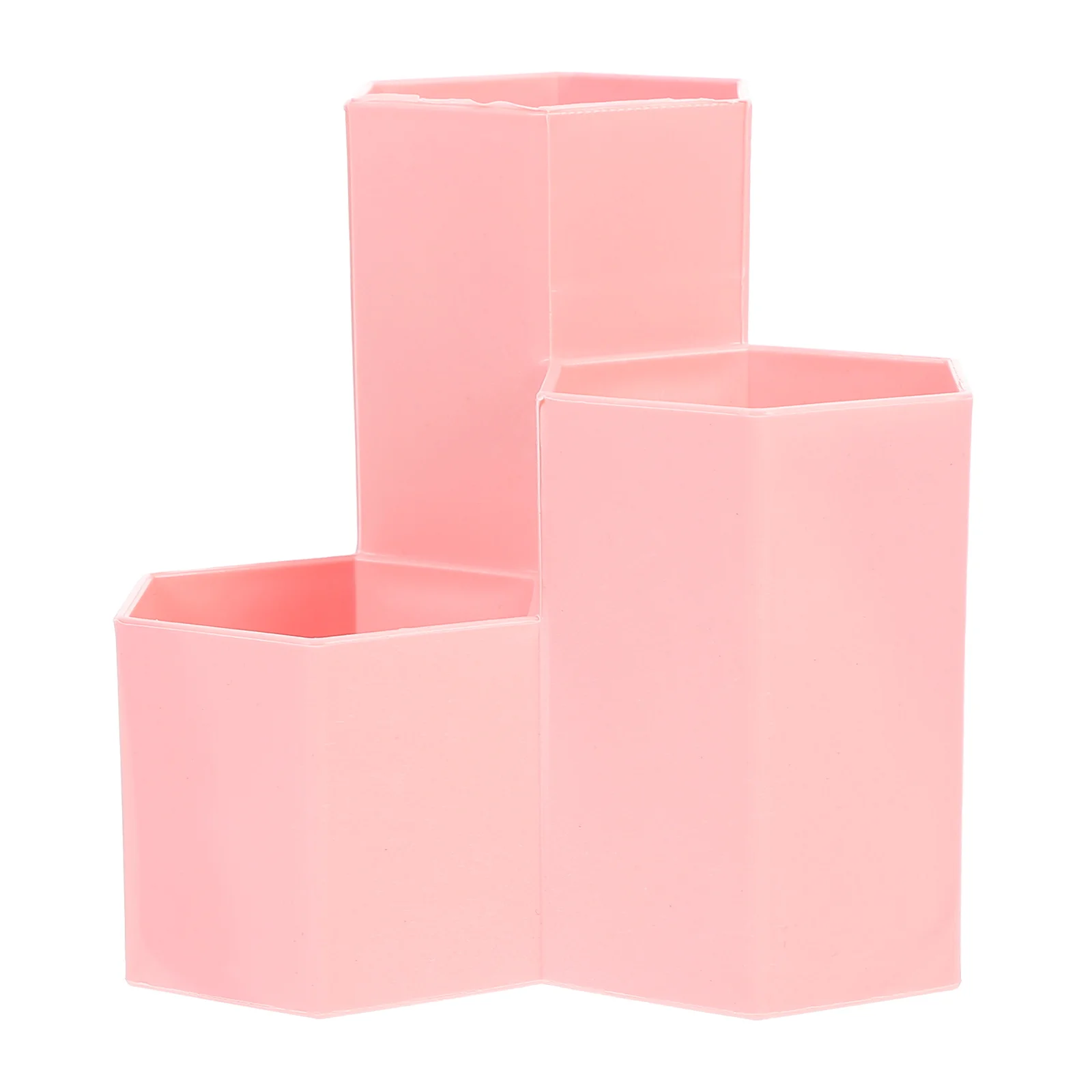 

Hexagonal Pen Holder 12x6 3cm Aesthetic Pencil Organizer Multifunction Container Desk Accessory Plastic Storage Box