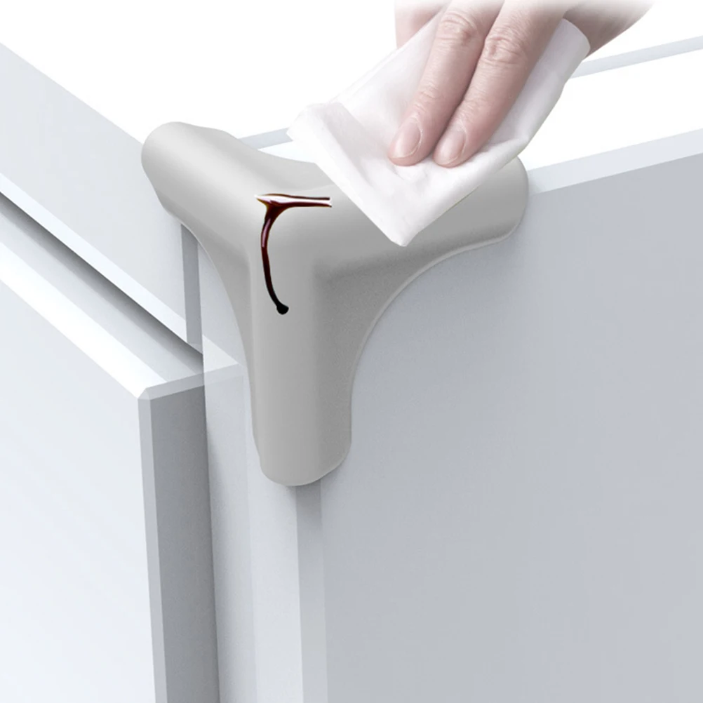 

4pcs Silicone Corner Guards Safety Protector for Furniture Wall Cabinet Home Appliances Durable Soft Anti-Collision Angle Baby