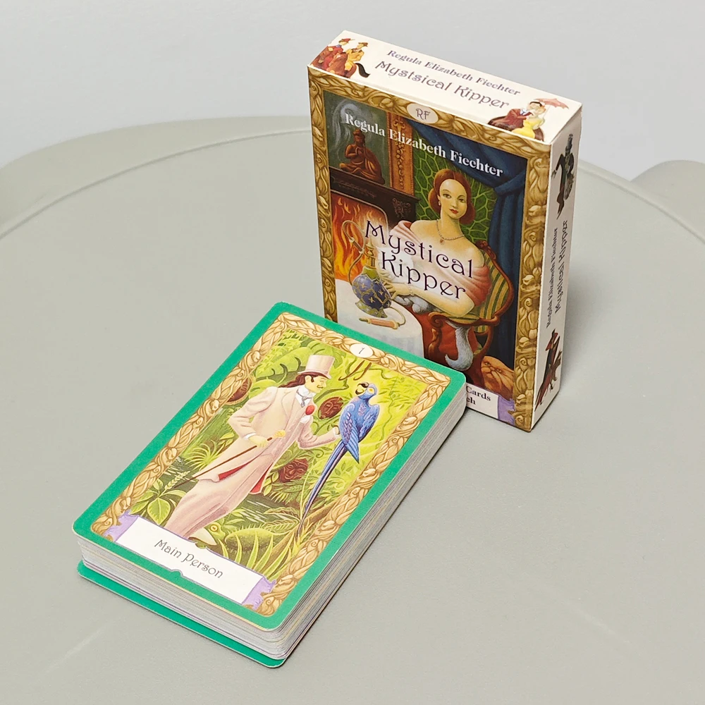 Mystical Kipper Deck 9*6cm German System of Fortune Telling 36 Pcs Oracle Cards with Keywords