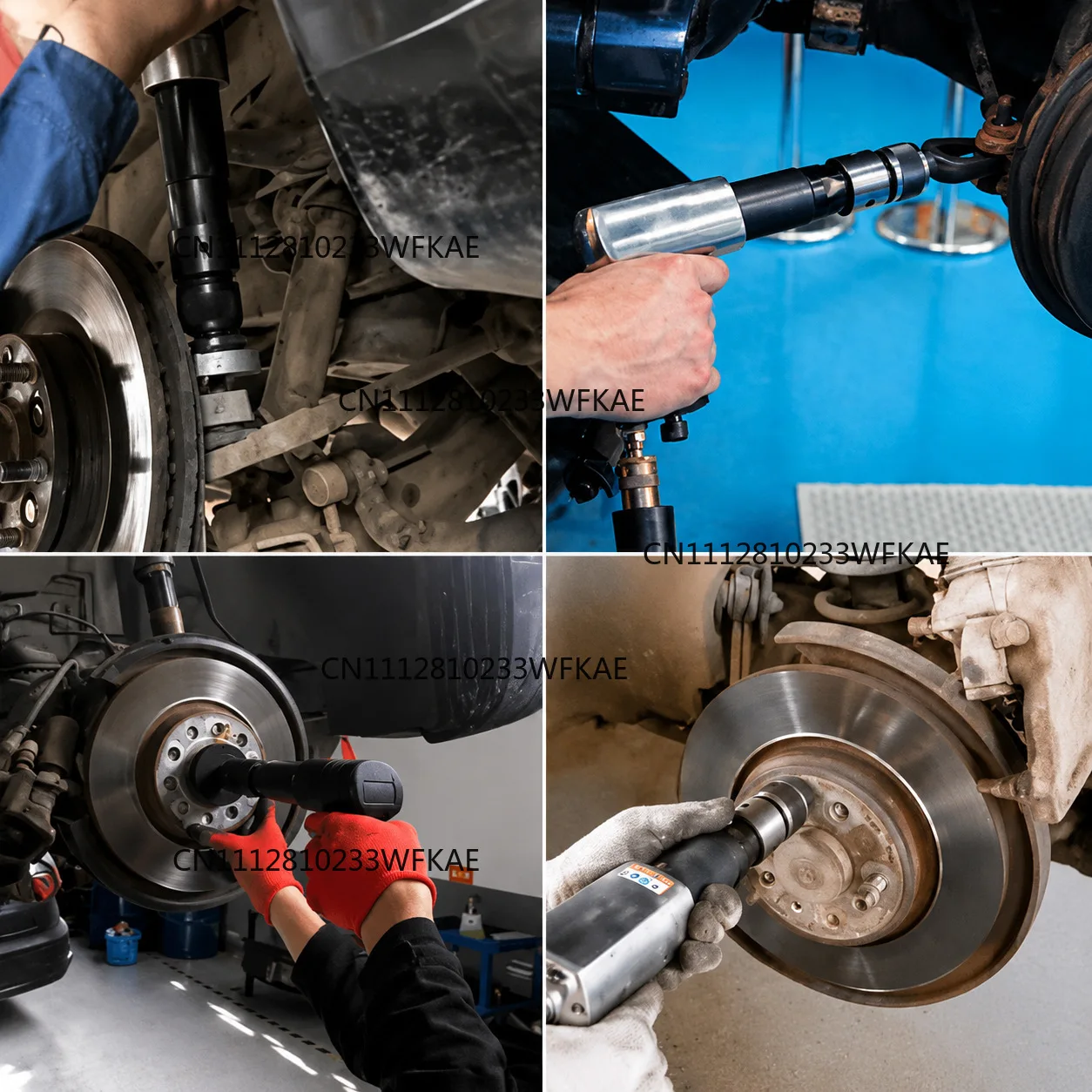 Multifunctional pneumatic hammer chassis, special tool for disassembling swing arm ball head brake disc