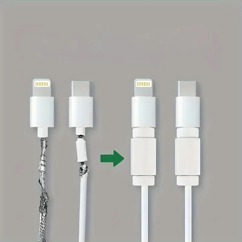 PVC Cable Protectors - Durable Charging Wire Guards for Phone, USB, Tablet Data Cables, Non-Electronic Accessory