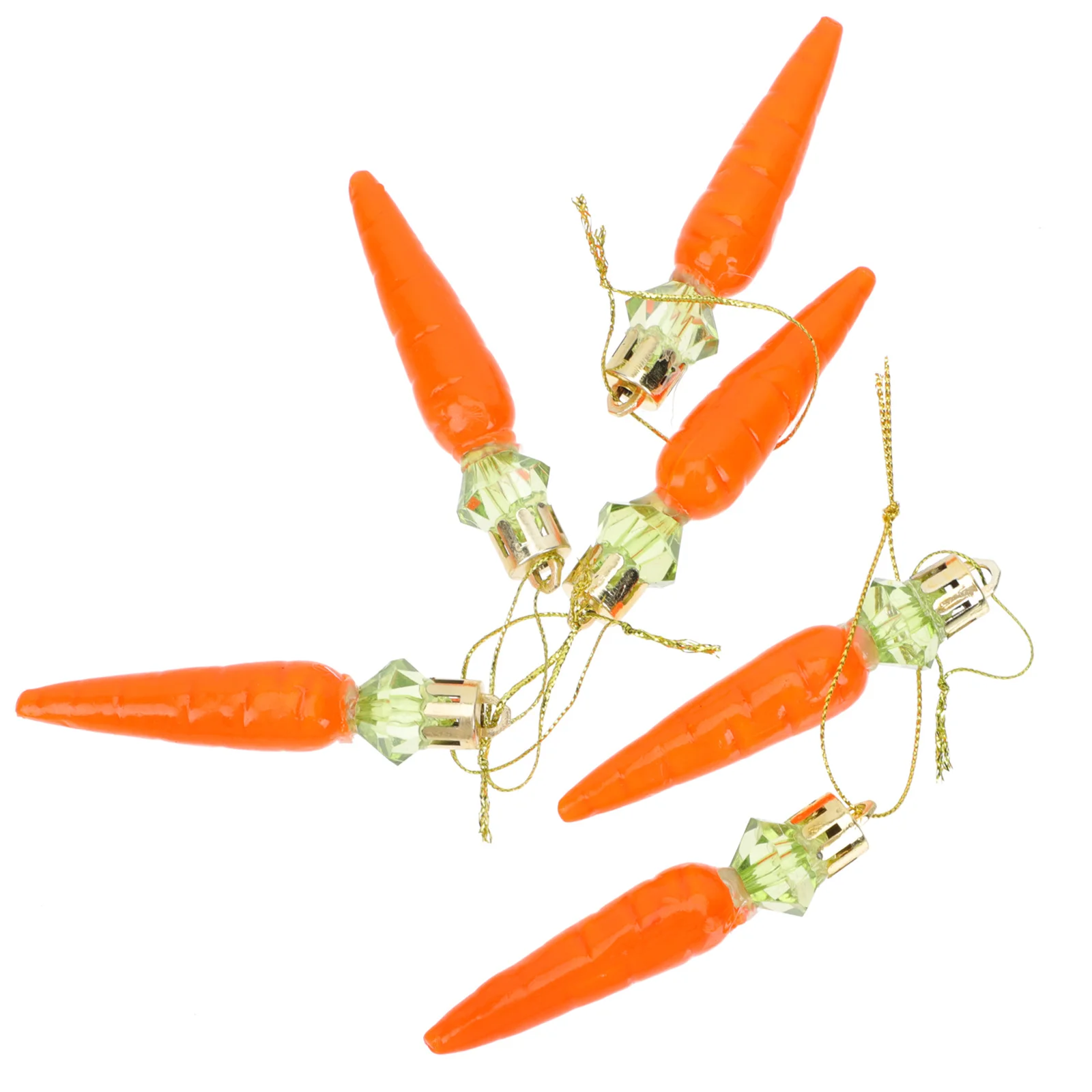 

24Pcs Simulation Easter Carrot Adornment Plastic Craft Exquisite Craftsmanship Funny Lovely Theme Echo Festival Decor