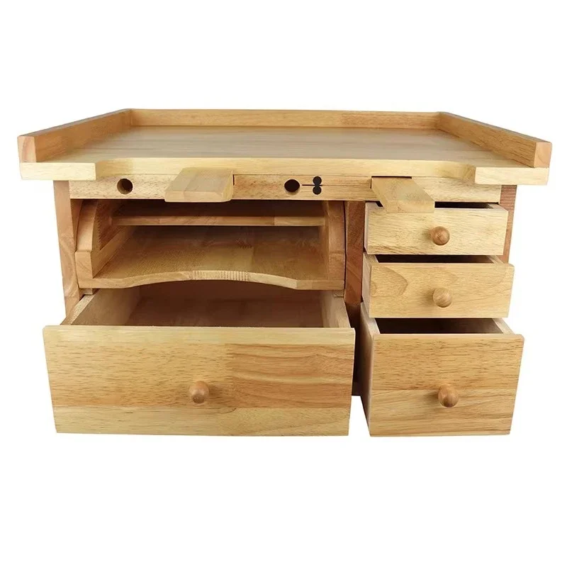 Mini Bench, High Quality Solid Hardwood 4 Storage Drawers Removable Bench