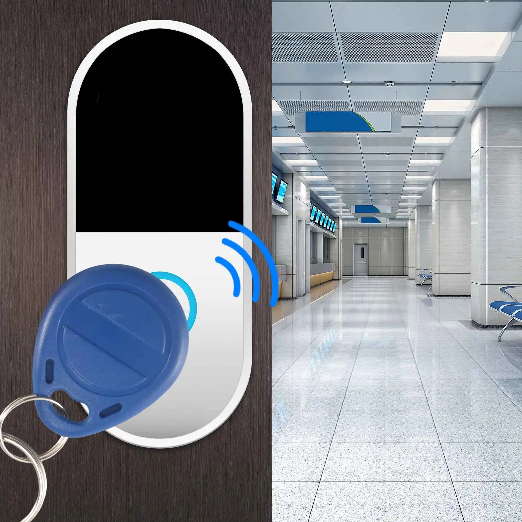 ABGN 50 шт. T5577 пустой брелок для ключей RFID чип кольцо карты бирки брелок 125 кГц копия перезаписываемый перезаписываемый дубликат