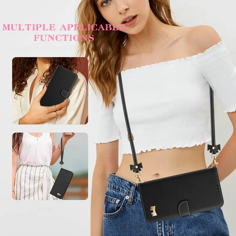 حافظة لهاتف OPPO A6 Pro 5G 4G 2025 كروس بودي بطاقة جلدية مغناطيسية كتاب كوكه لهاتف اوبو A5 Pro A5X A3X A3 X A 5 محفظة فوندا