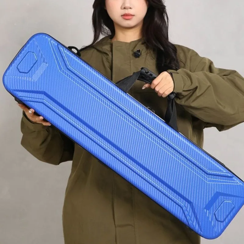 

Portable Small Fishing Rod Bags Short Section ABS Hard Shell Sea Rods Storage Bag Large Capacity Lightweight Outdoor Fishing Bag