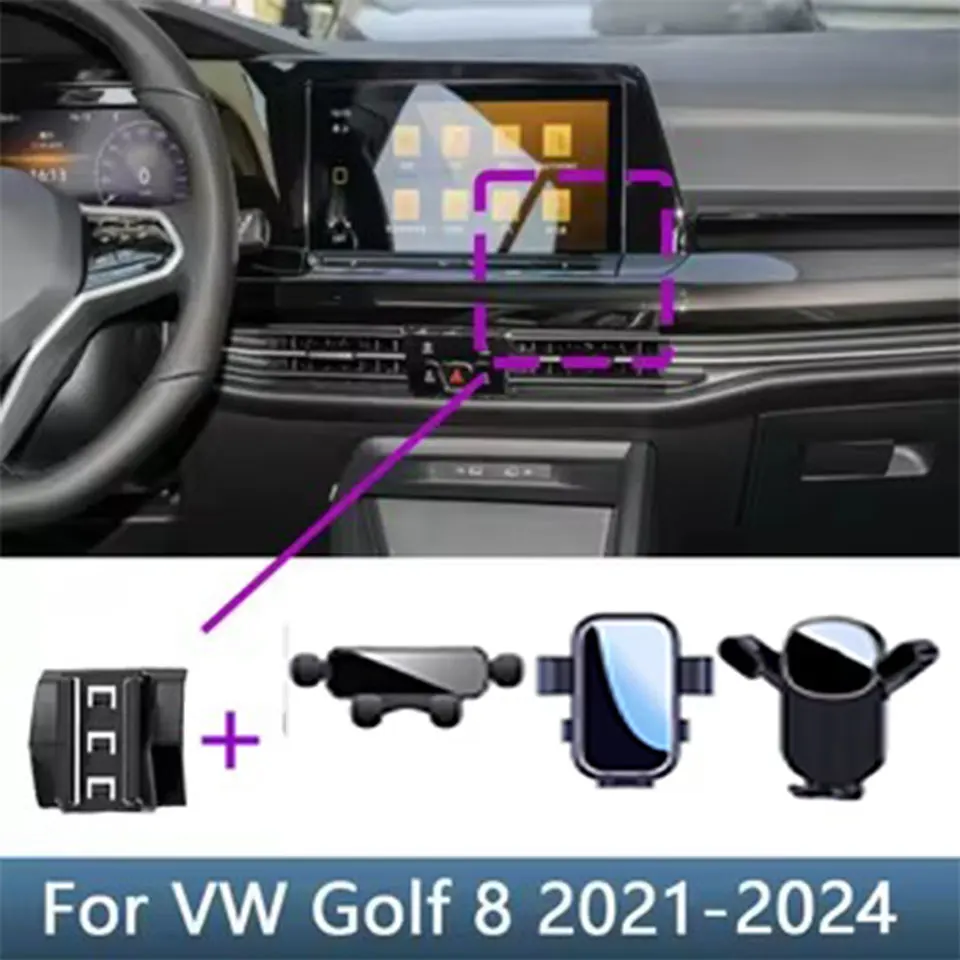 

For Volkswagen VW Golf 8 MK8 2021 2022-2024 Car Phone Holder Special Fixed Bracket Base