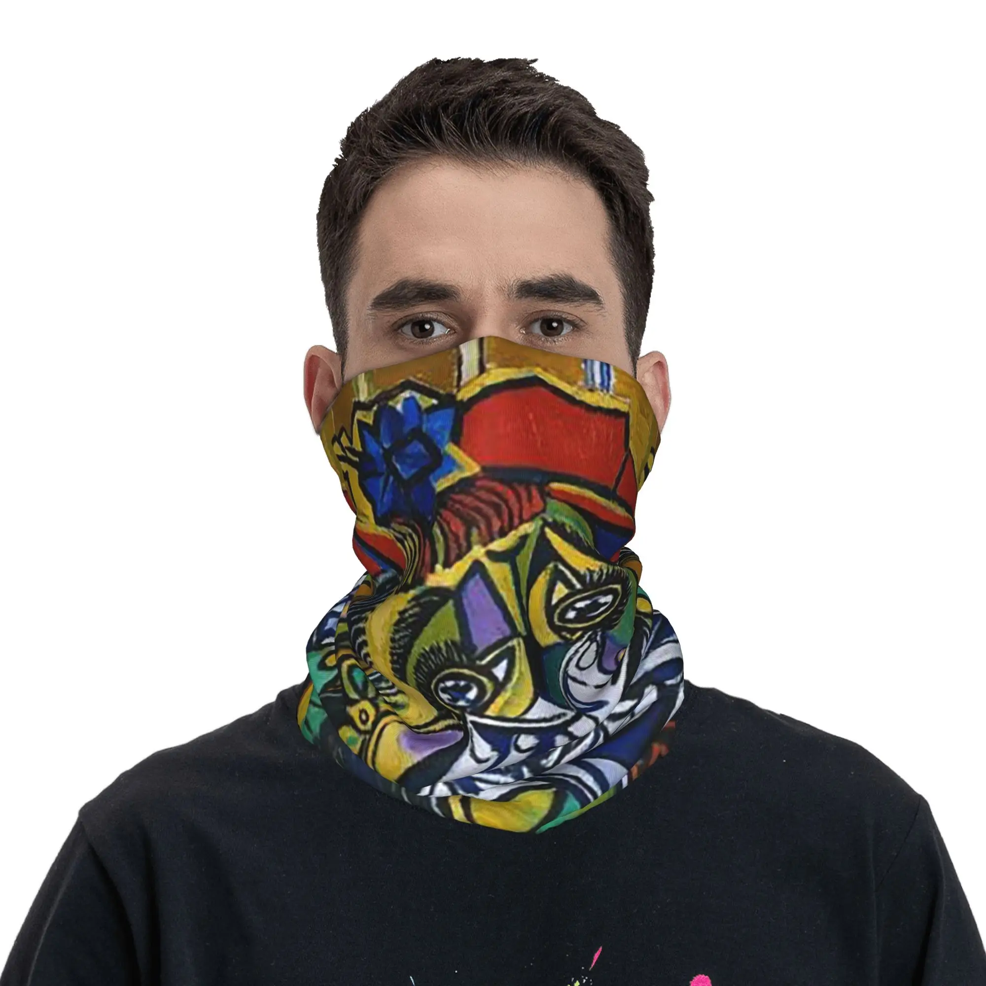 Pablo Picasso Bandana Neck Cover Printed Wrap Scarf Headband Hiking Fishing Unisex Adult Windproof