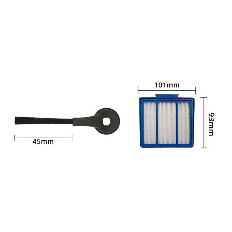 Seitenbürsten HEPA-Filter Seitenbürsten ersetzen Seitenbürsten für Shark IQ RV1001AE RV101 Kehrmaschine Zubehör