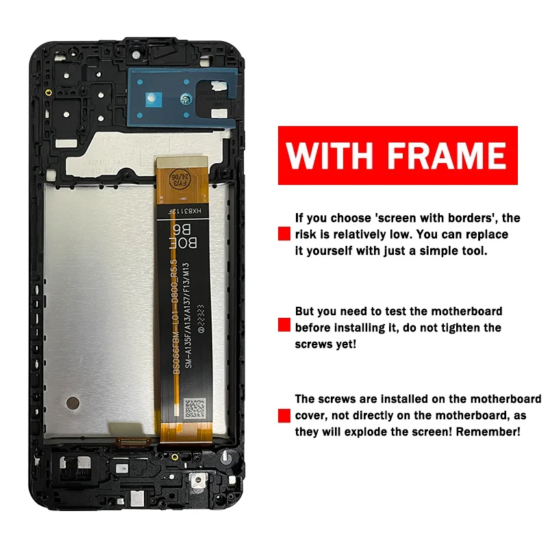 High Quality A13 LCD For Samsung  A13 4G A135F Display Touch Screen Digitizer For Samsung A13 LTE A135U A135B A135U1 LCD