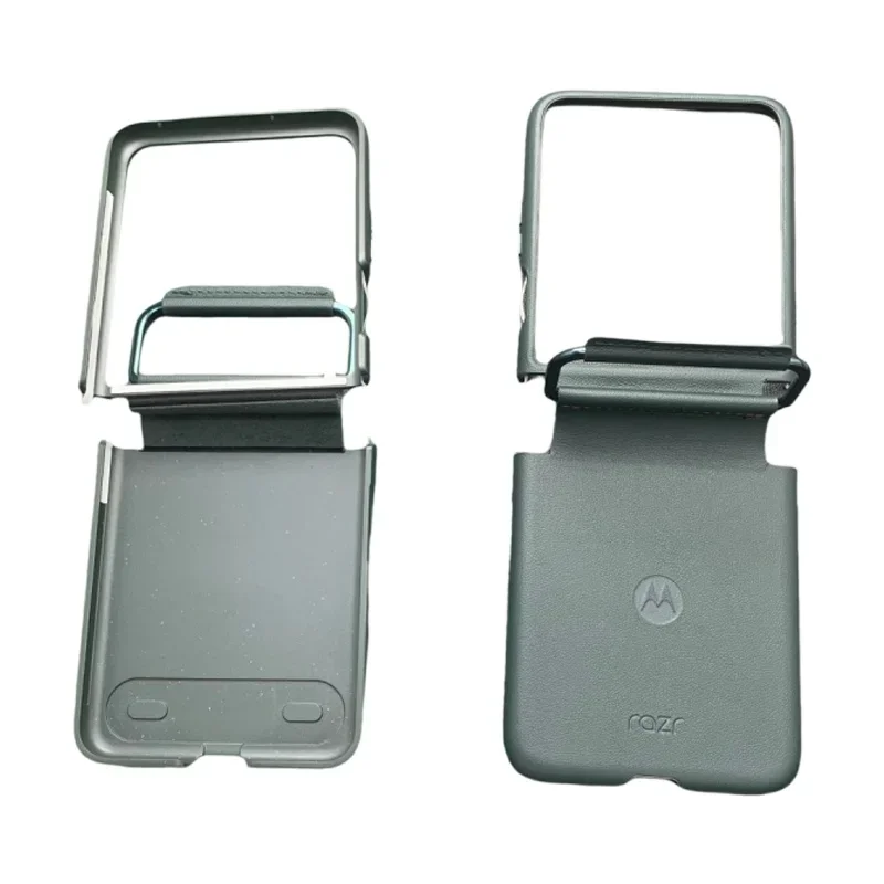 Oryginalne etui Motorola do raza 60 Ultra (razr Ultra) moto xt2551 SmartPhone Skórzane etui w kolorze ciemnozielonym — zdjęcie produktu 7