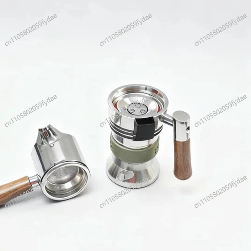 

9bar Italian Coffee Machine, 9bar Pot, 316 Stainless Steel Titanium Alloy Steam Extraction Outdoor Latte, 58mm