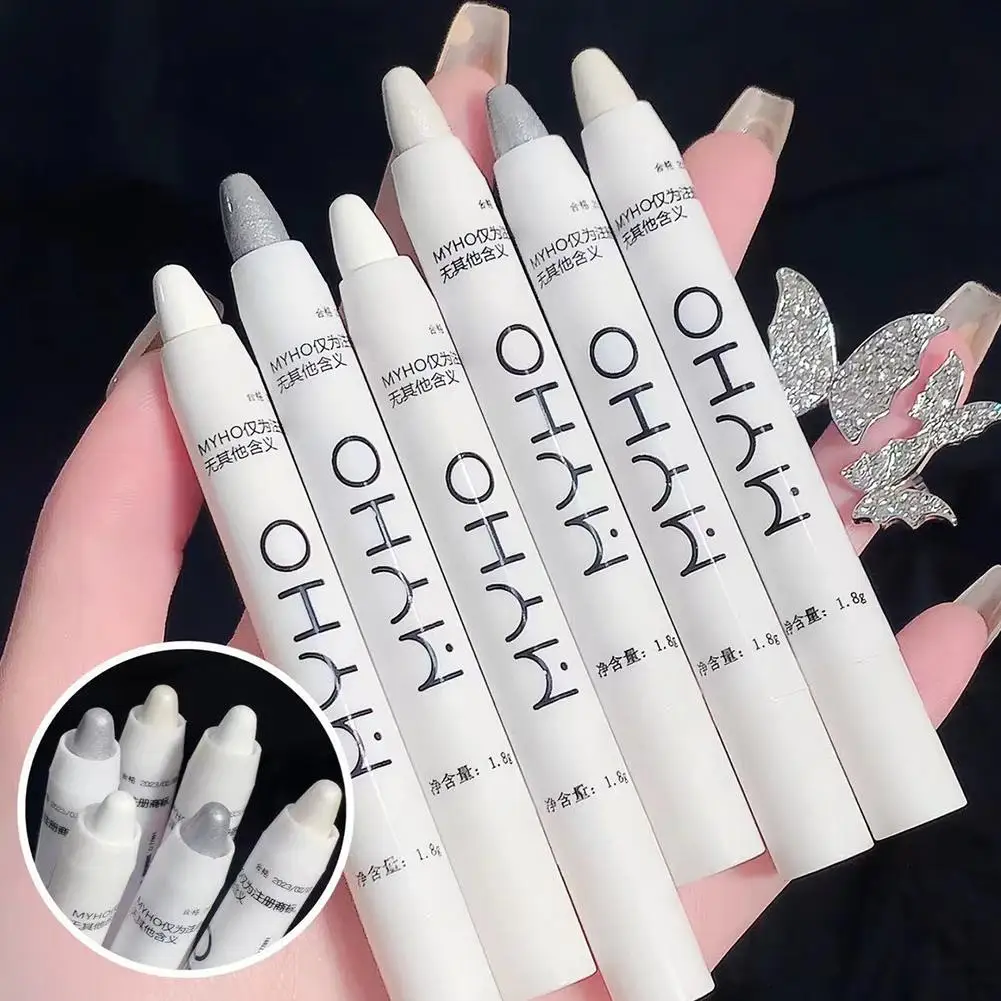 Lazy Sleeping Silkworm High Light Pen Matte Pearlescent Silver Eye Shadow Stick Pearlescent Lasting White Powder Gold Eyeliner