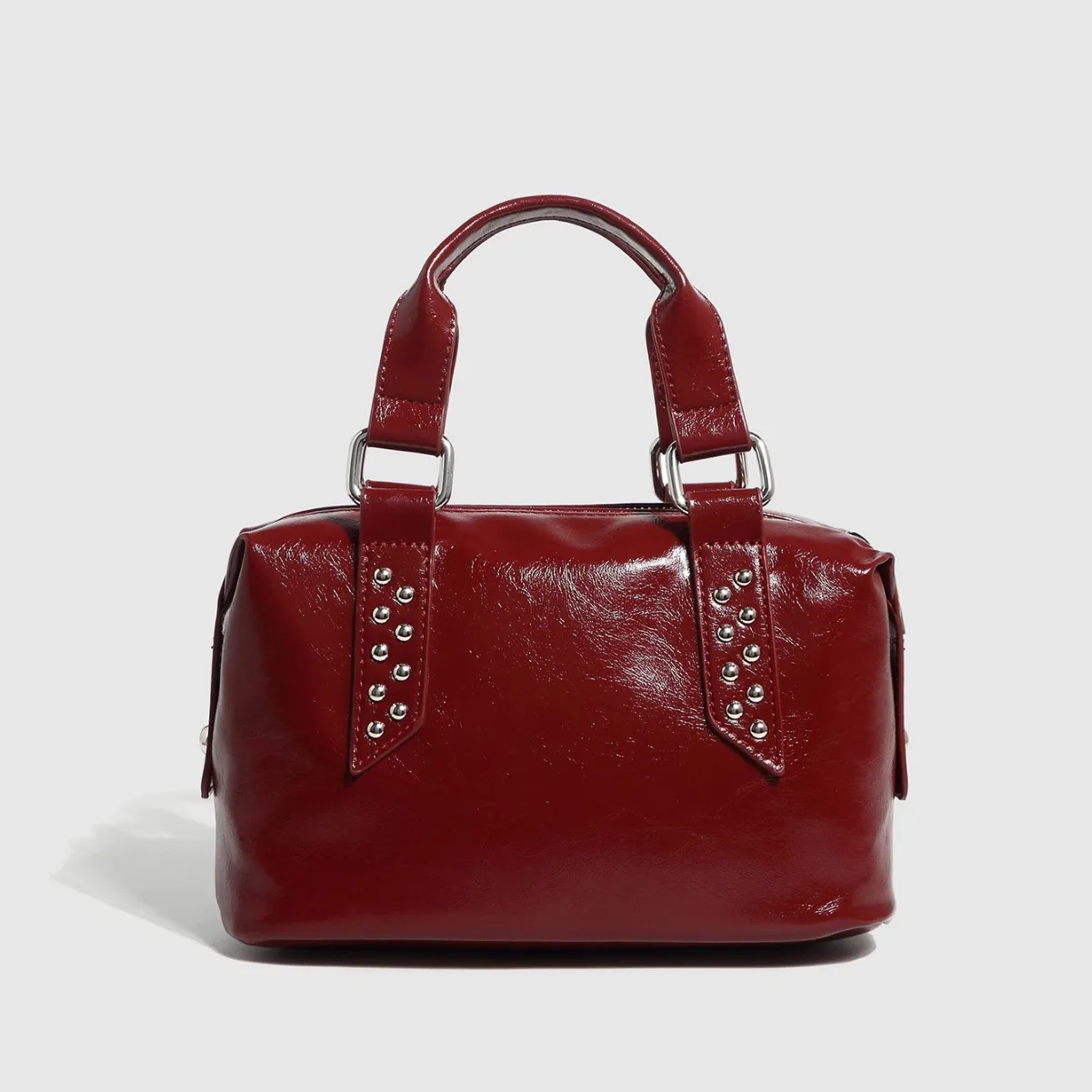 

2025 New High-end Rivet Fashionable Handbag Retro Versatile Commuting PU Women's Shoulder Bag Niche Design Bags for Women