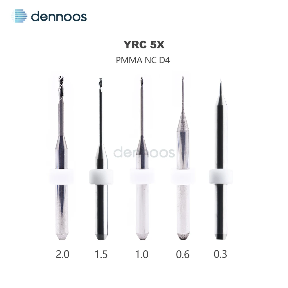 Picture 4: YRC D3 Dental Milling Burs D4 for PMMA Zirconia Dental Lab Milling Machine Grinding Material Drill Dental Tool