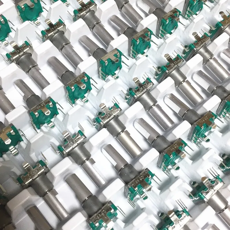 1pcs，Encoders EC11E09244BS，18-bit 9-pulse，5Pin，With a press switch，360 degrees without limit