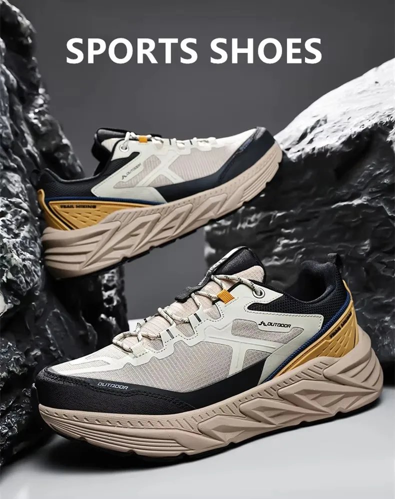 Unisex-Wanderschuhe für Herren, Sneakers, hochwertige, trendige, rutschfeste, bequeme Outdoor-Sport-Trainings-Schuhe, Laufschuhe für Damen – Detail 4