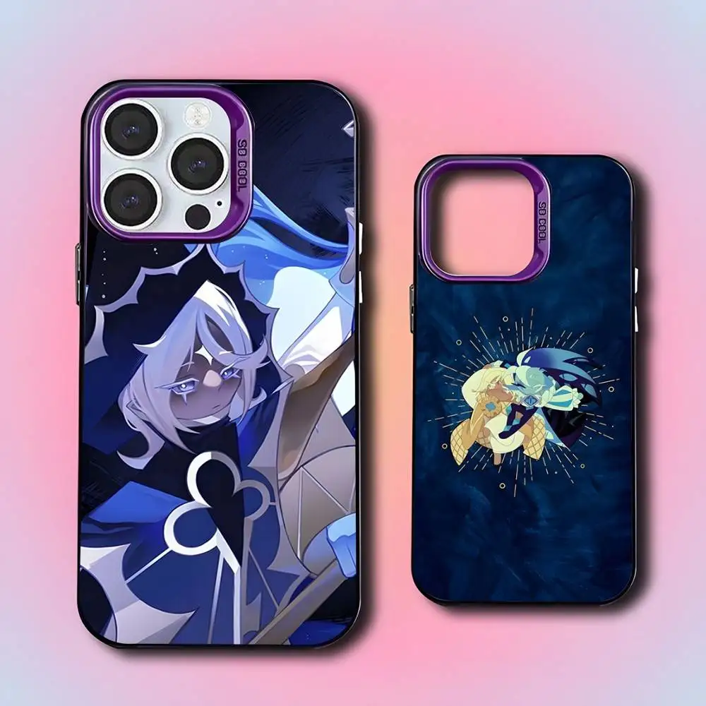 

Game C-Cookie Run Kingdom For iPhone 17,16,15,14,13,12,11,Mini,Pro,E,SE4,XS,MAX Purple Candy Matte Cover