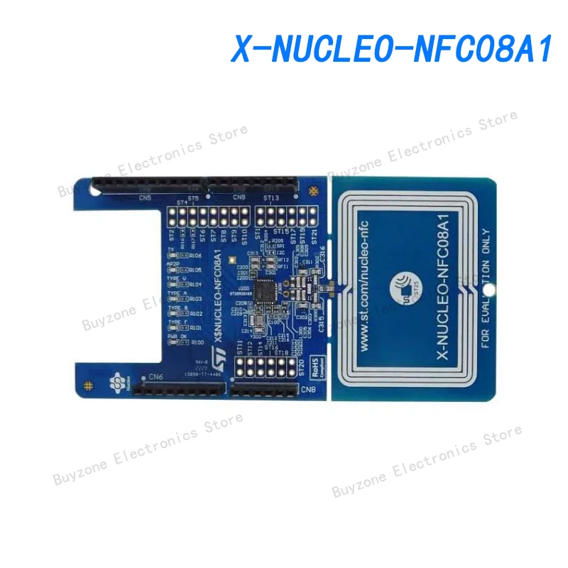 

X-NUCLEO-NFC08A1 NFC card reader expansion board based on ST25R3916B for STM32 and STM8 Nucleos