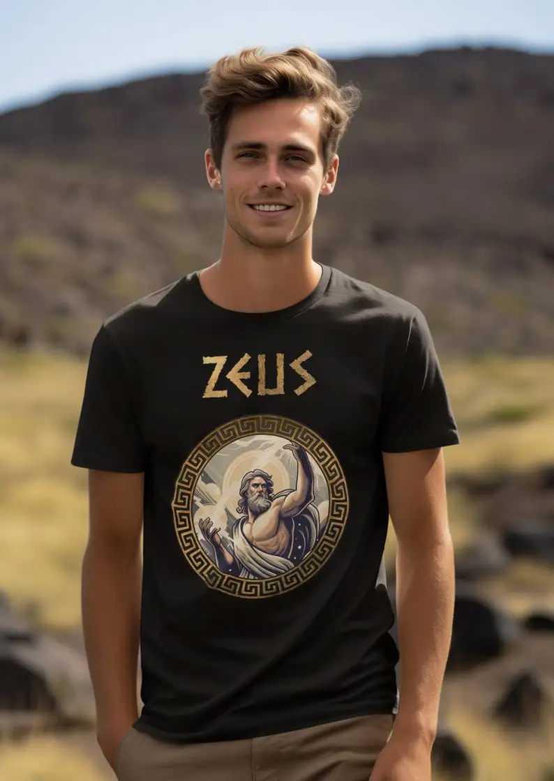 

Zeus Greek God Ruler of Olympus King the Gods T-shirt