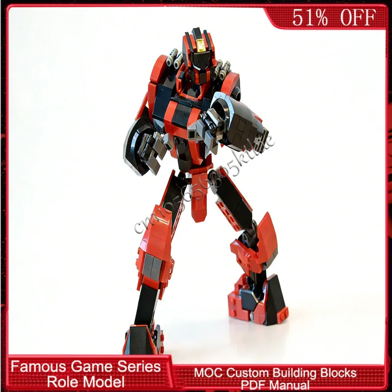 

423 детали, популярная серия игровых персонажей, какао-красный MOC, модульный конструктор, креативный дизайн, сделай сам, игрушка для мальчиков, рождественский подарок