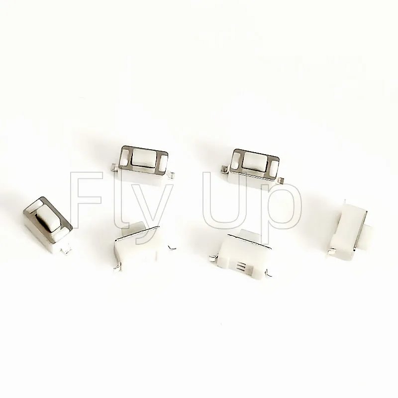 100PCS/1000pcs 3x6x4.3 SMD touch/micro SMD switch white 3*6*4.3MM patch 2pin commonly used buttons