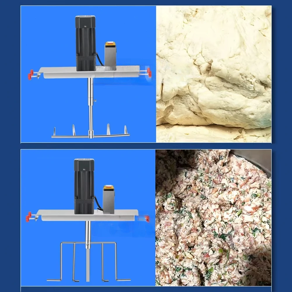 Mezclador de masa comercial tipo 40, mezclador automático de acero inoxidable, equipo de mezcla multifuncional