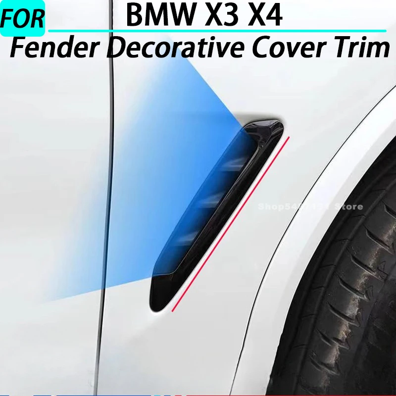Car Fender Decorative Cover Trim Modification Body Side Markers for BMW X3 X4 Exterior Accessories 2018 2019 2020 2021 2022-2025